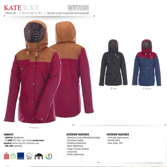 NWT Picture Organic Clothing Dark Blue Winter Coat - Picture 2 of 8